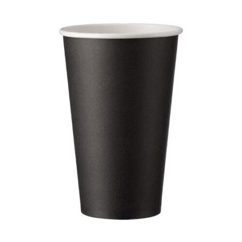 Cardboard cup 12oz F90 black - 50pcs/1000pcs.