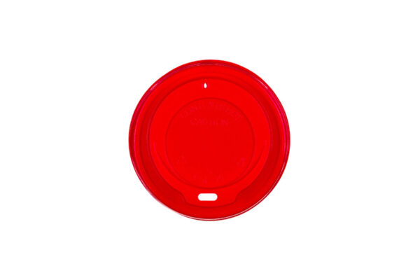Lid for hot drinks Red 80mm/90mm - 100pcs/1000pcs. - Image 2