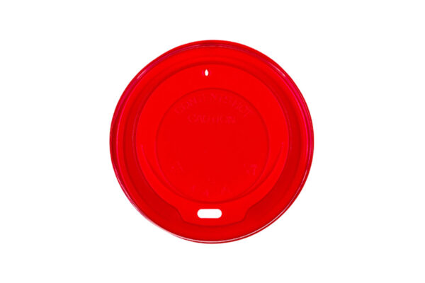 Lid for hot drinks Red 80mm/90mm - 100pcs/1000pcs. - Image 3