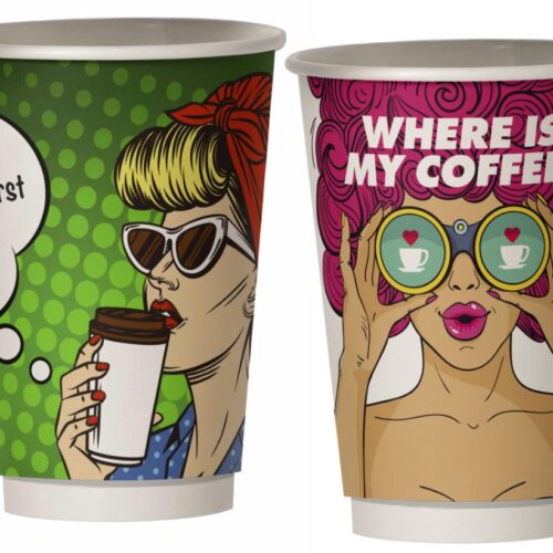 Двустенна чаша 12 oz PIN UP 330мл - 20бр./700бр.