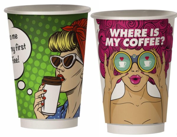Двустенна чаша 12 oz PIN UP 330мл - 20бр./700бр.