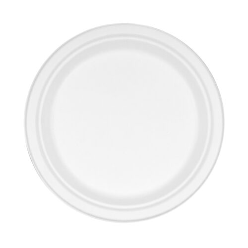 Sugarcane plate Ф230mm – 50pcs/500pcs.