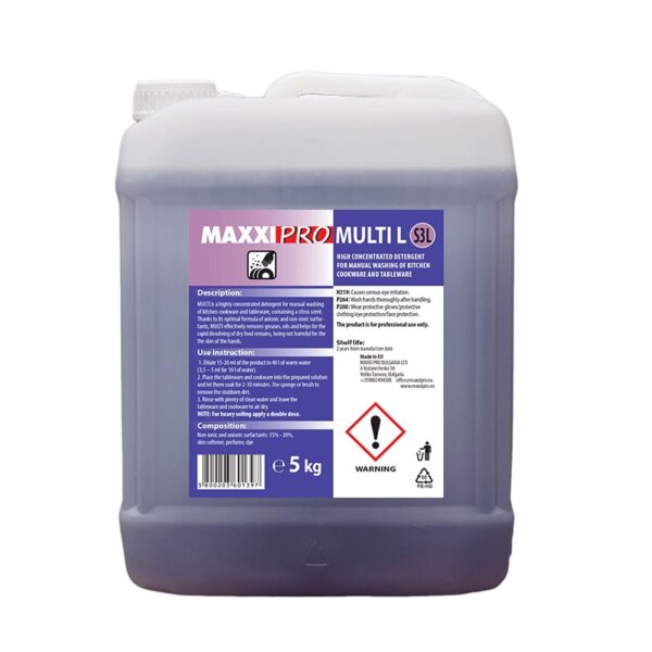 Препарат за миене на съдове MULTI L - 5л.
