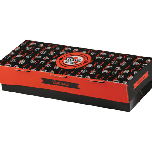 Кутия Love 2 eat за клуб сандвич T24 24,1x13x5,5 - 50бр./400бр.