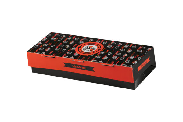 Love 2 eat box for club sandwich T24 24.1x13x5.5 - 50pcs/400pcs.
