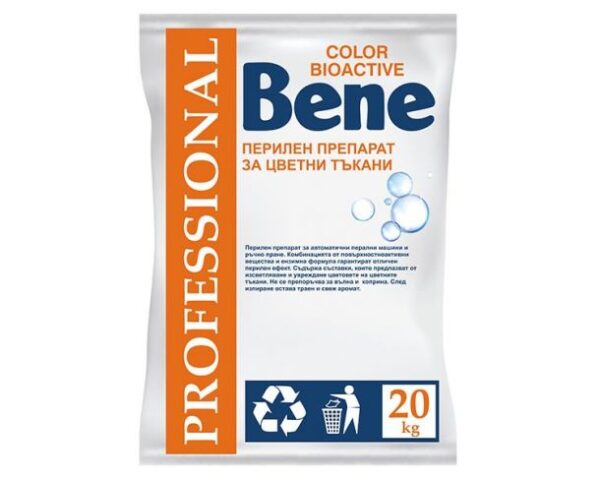 Прах за пране БЕНЕ Color за цветни тъкани - PE плик 10кг