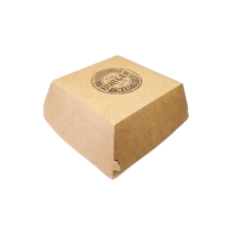 Кутия за бургер Кафява Rustic 13х13х10 - 3х100бр./пак.