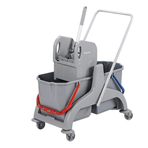 Количка за почистване с 2 кофи x 25л.,Пластмас. корпус и преса