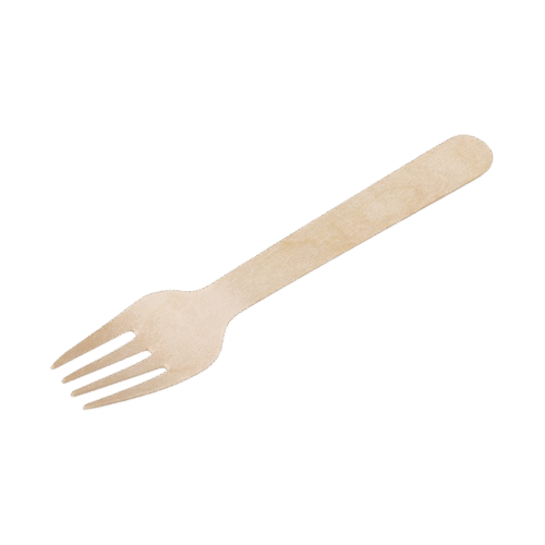 Дървена вилица 16см