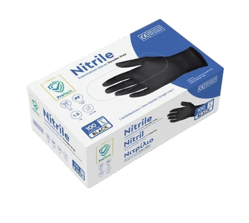 Nitrile gloves TANI black L 100pcs/pc.